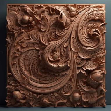 Patterns and decorations stl hues 1 3d model